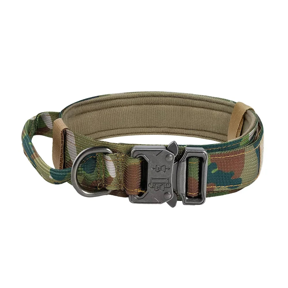 Adjustable Tactical Dog Training Collar And Leash Set Control Handle