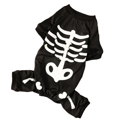 Halloween Dog Costume Night light Bust Adjusted Funny Soft and Comfortable Horror Atmosphere Transformation Costume