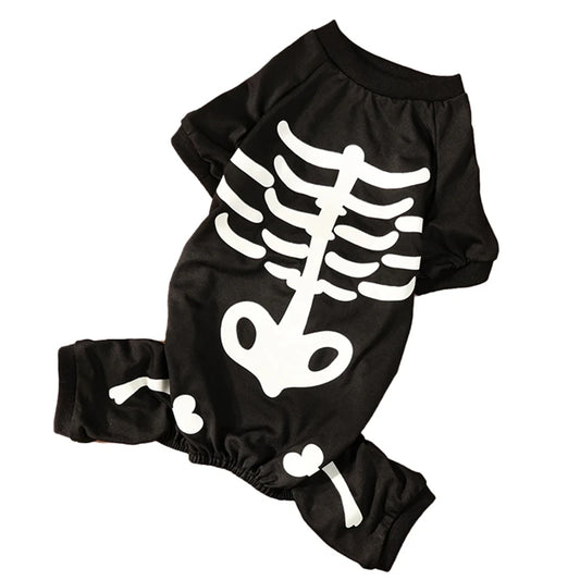 Halloween Dog Costume Night light Bust Adjusted Funny Soft and Comfortable Horror Atmosphere Transformation Costume