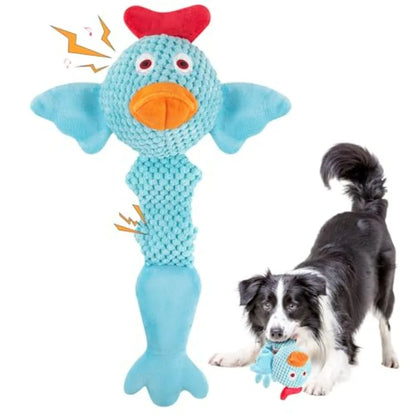 Large Squeaky Dog Toys- Plush Dog Toys with Soft Fabric for Small, Medium, and Large Dogs Daily Companionship, Training Reward
