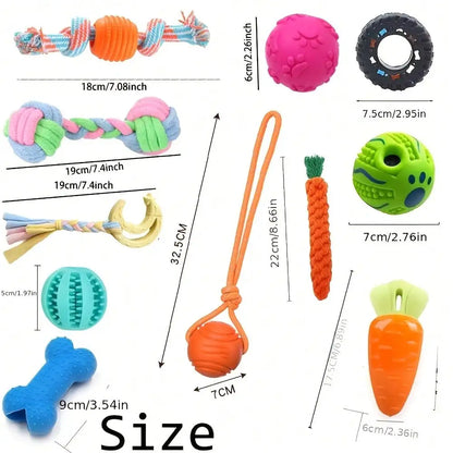 Triple Pack Durable Nylon Dog Chew Toys for Small Breeds