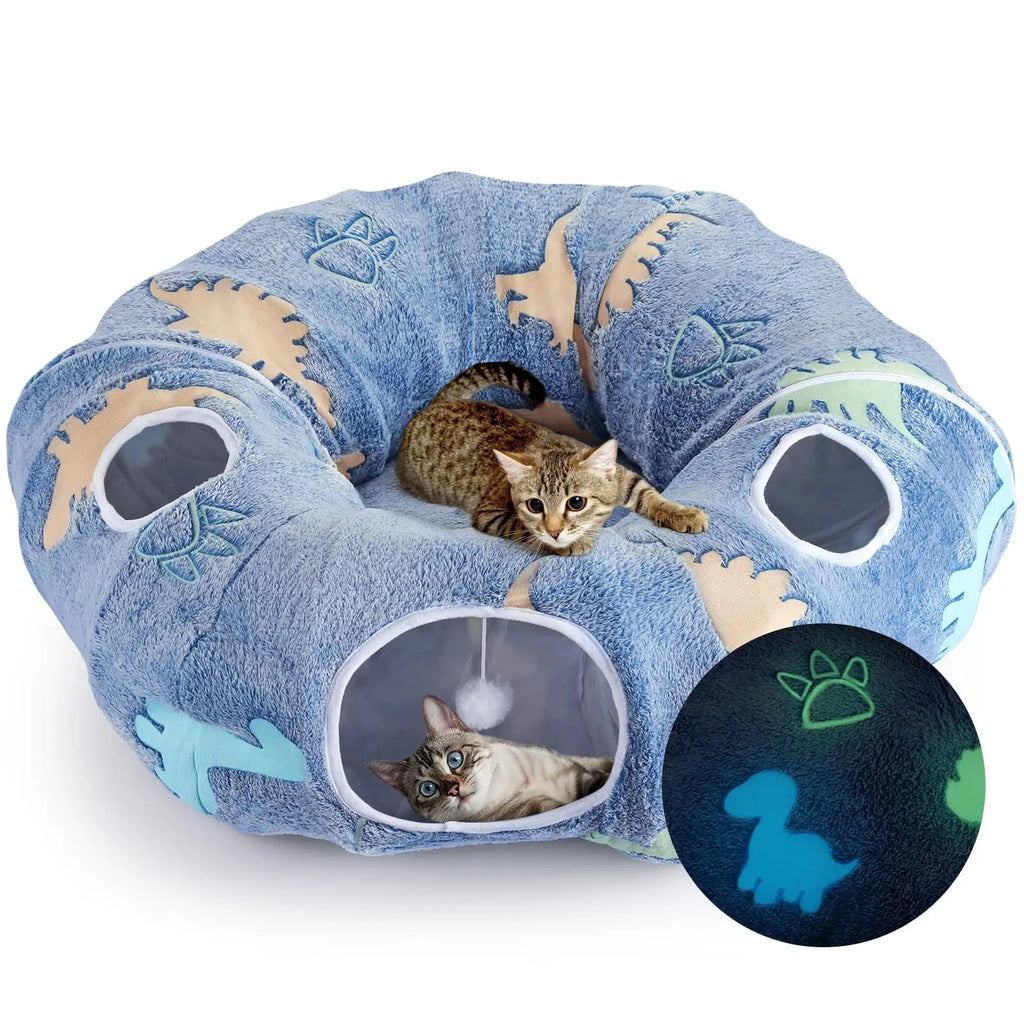 High Concerned Cat Tunnels Indoor Foldable Play System With Cave
