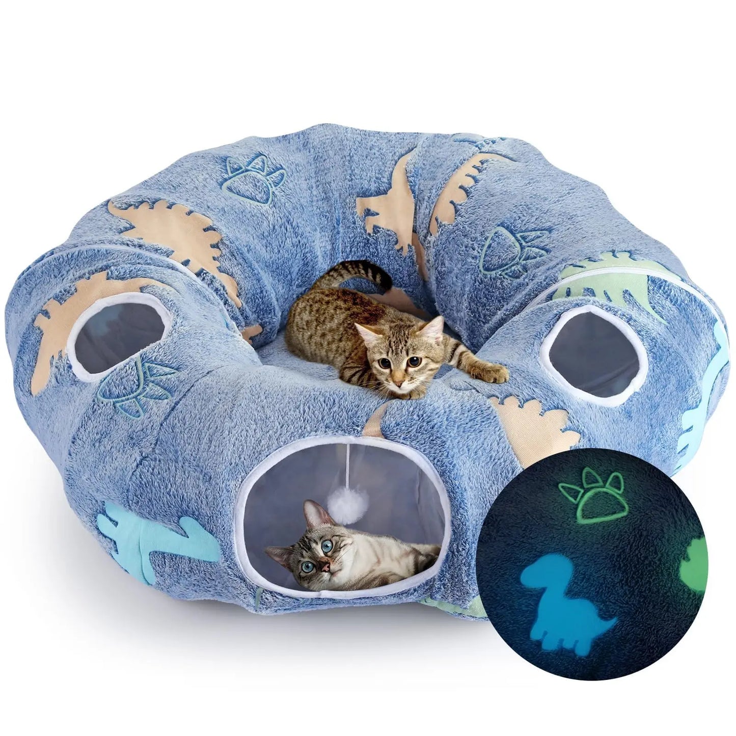 High Concerned Cat Tunnels Indoor Foldable Play System With Cave