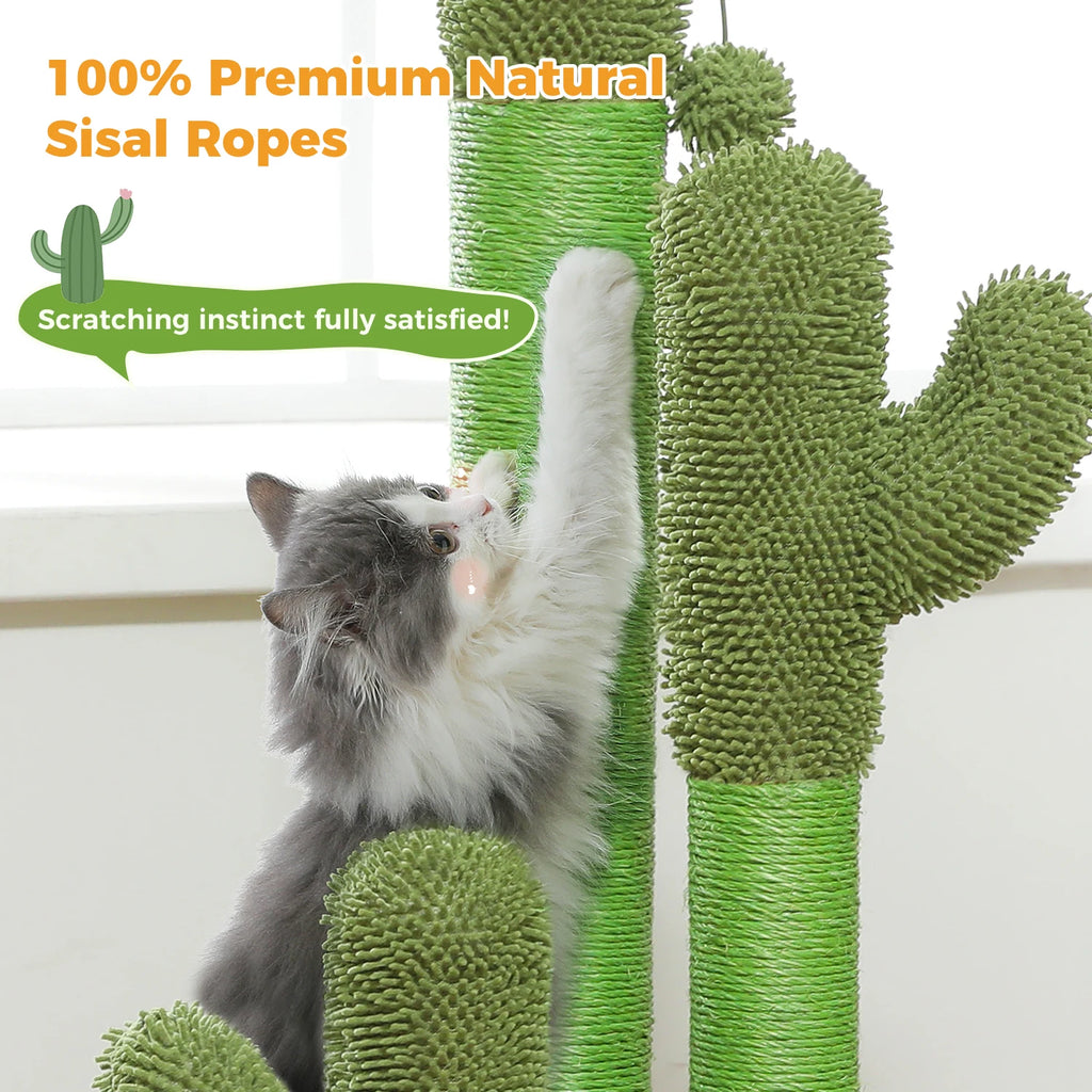 PAWZ Road Cactus Cat Scratching Post With Sisal Poles