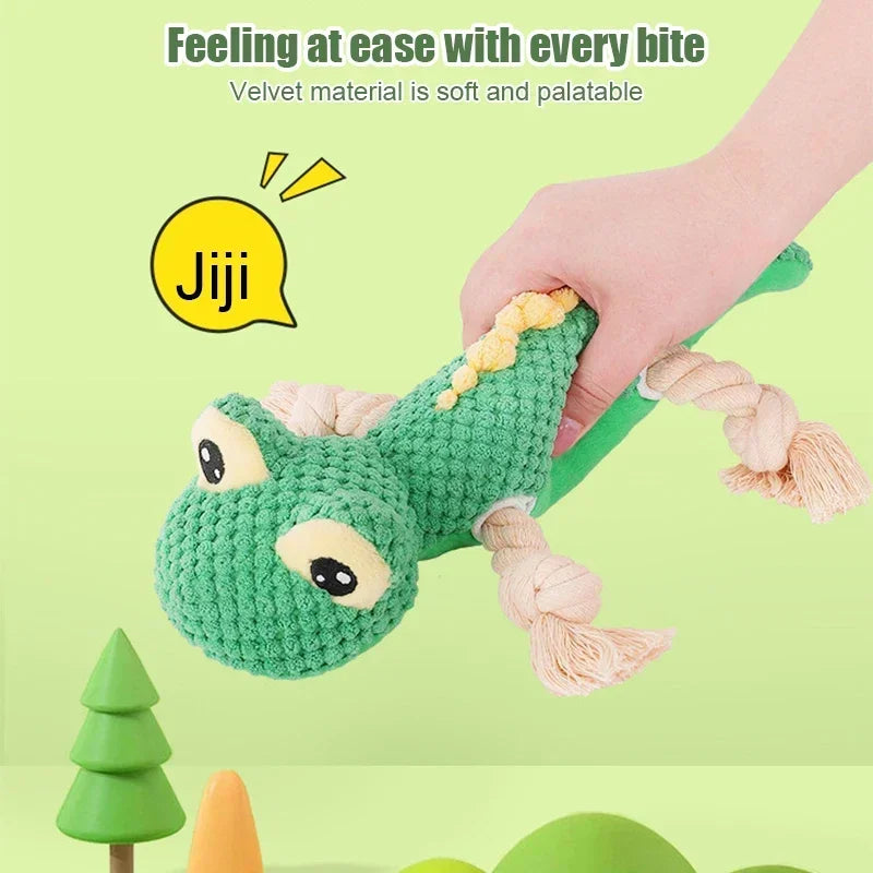 Pet Dog Fun Toy Plush Interactive Toy Plush Lizard Anime Doll Plush Gecko Cartoon Animal Lizard Pet Supplies