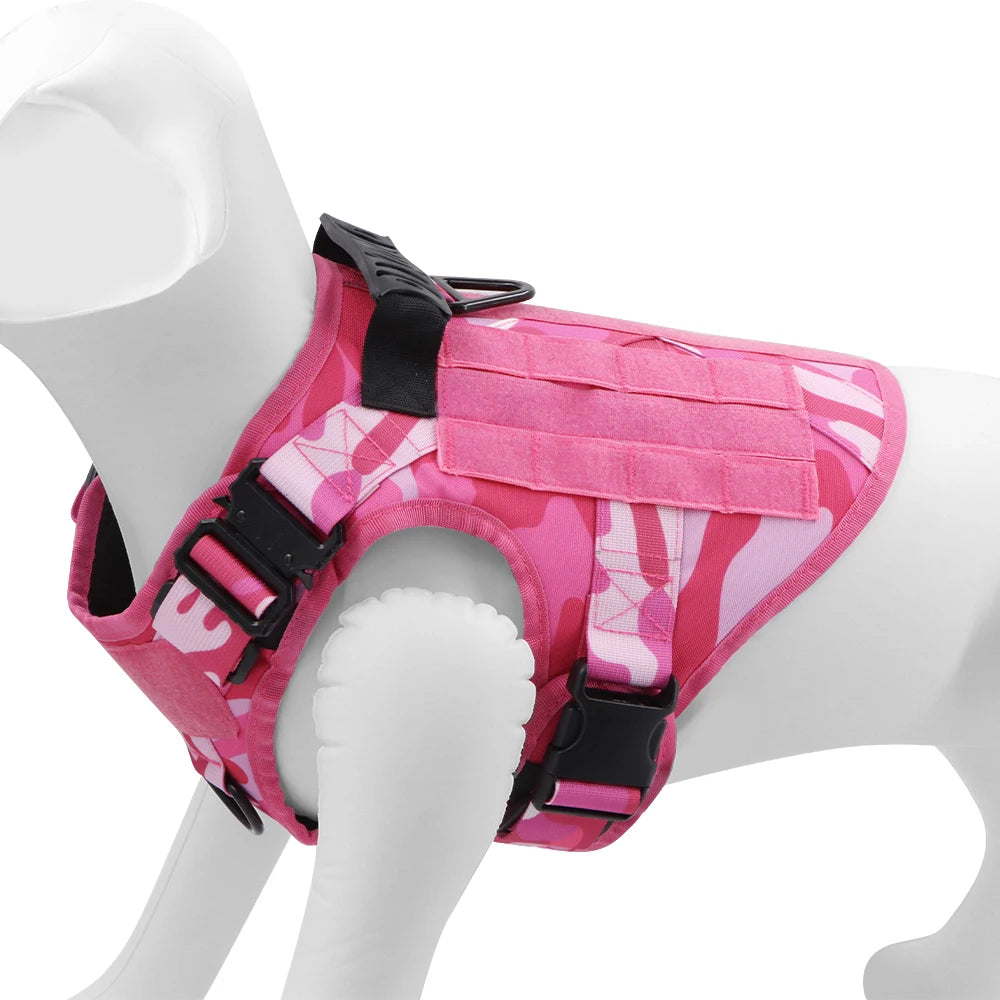 PETRAVEL Military Camouflage Dog Harness Tactical Training Vest