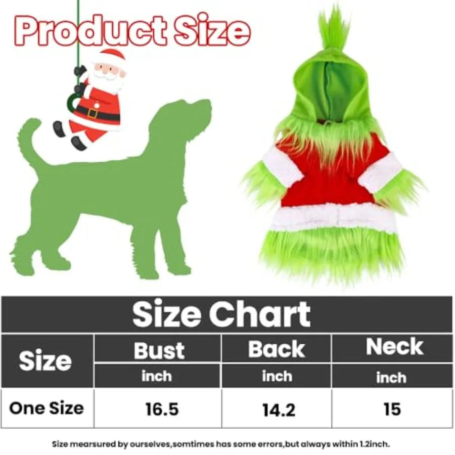 High-concerned Chemical Dog Christmas Hoodie Costume For Pets