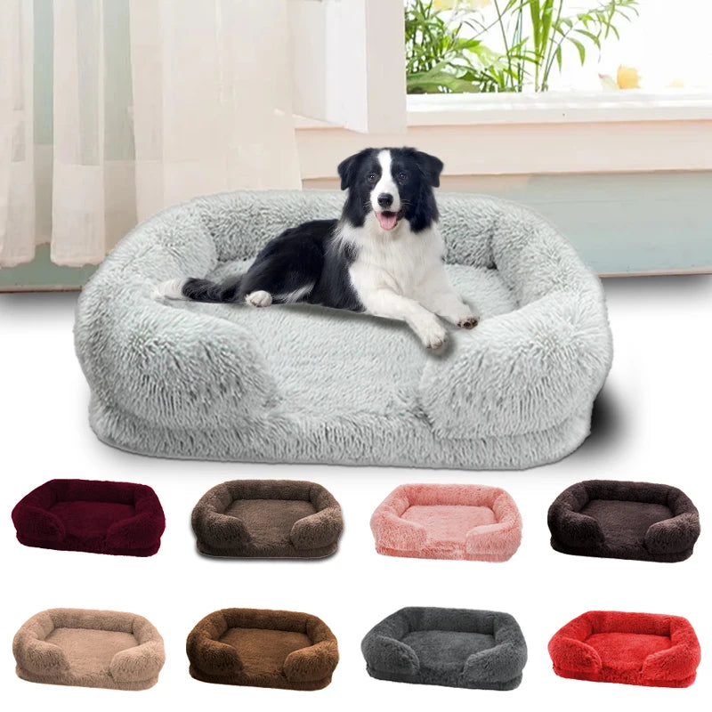 Jiangsu Thickened Orthopedic Dog Bed Large Dogs With Plush Cover