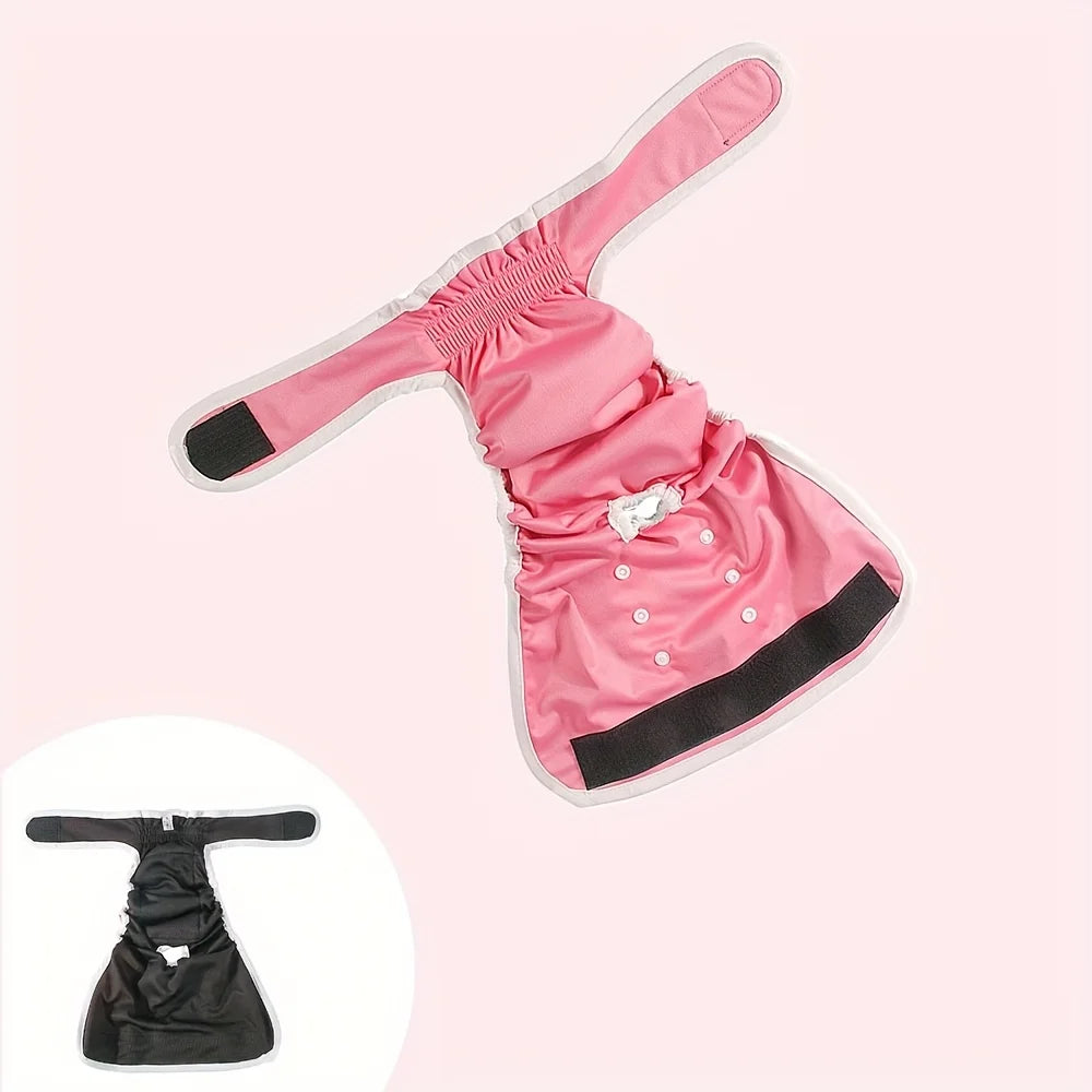 NONECN Soft Washable Reusable Dog Period Pants Highly Absorbent Snaps