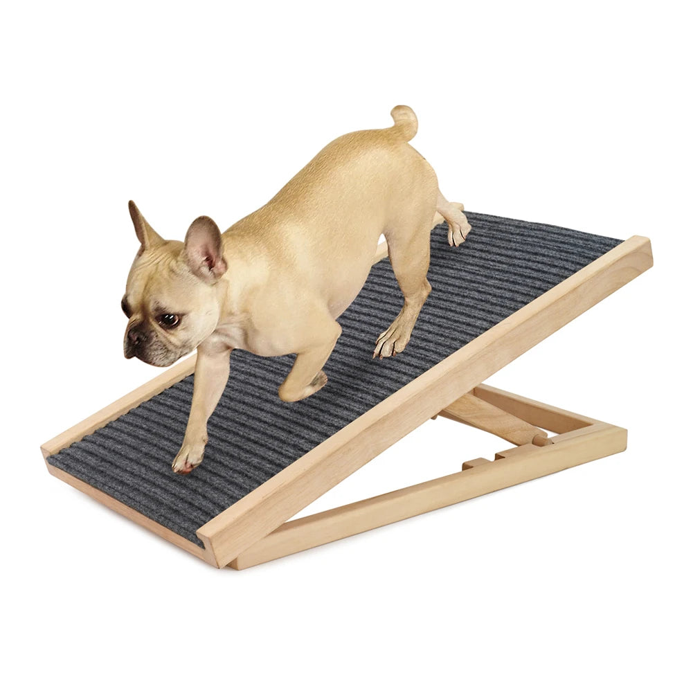 TWISTER.CK Pine Wood Dog Ramp Ladder Folding Non Slip