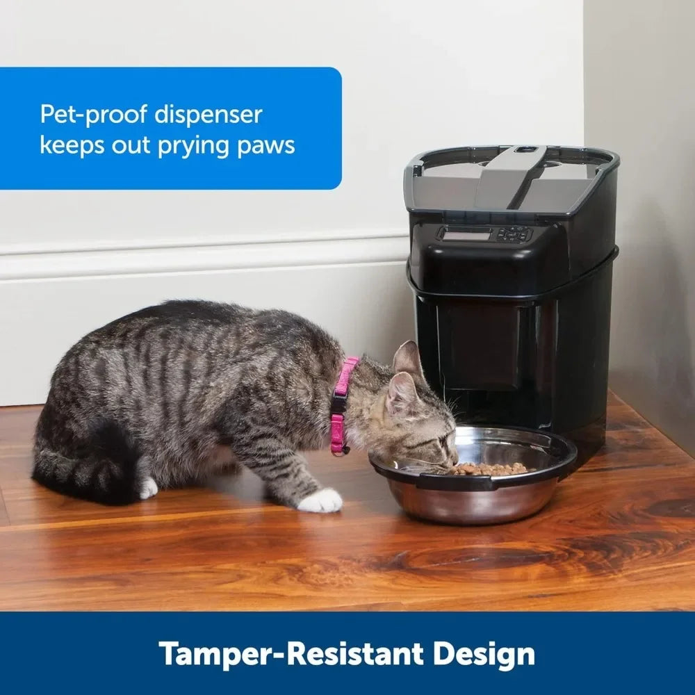 Automatic Cat Feeder - Pet Simply Feed - Automatic Pet Feeder for Cats Dogs - Timed Pet Feeder with Programmable Portion Control