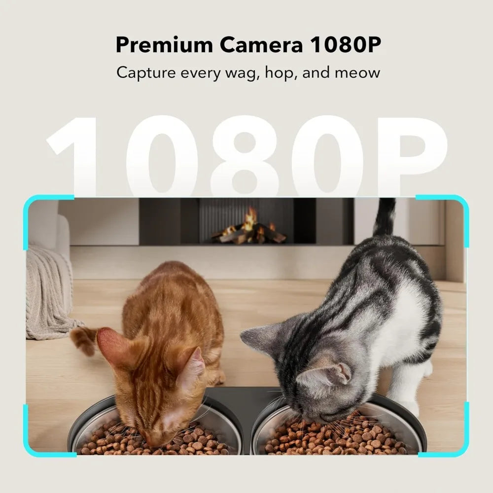 Automatic Cat Feeder With Camera And Two-Way Audio System