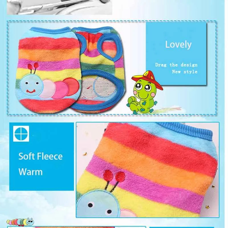 Kajipet Soft Flannel Dog Winter Vest Warm Puppy Cat Jacket
