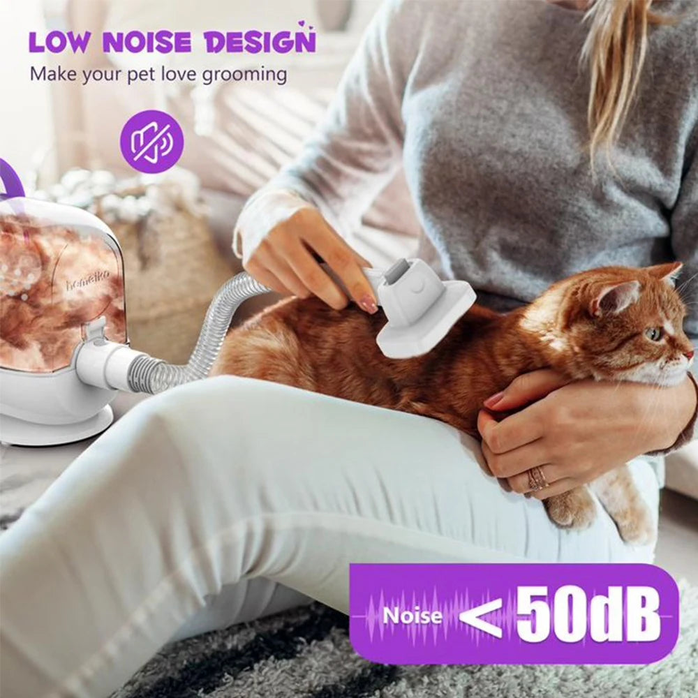 Homeika Dog Grooming Kit Pet Vacuum for Hair Removal