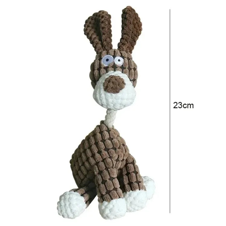 Plush Squeaky Puppy Chew Toys For Small Dogs Donkey Design