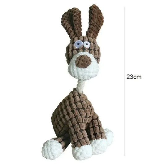 Plush Squeaky Puppy Chew Toys For Small Dogs Donkey Design