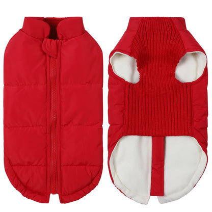 Pet Knitted Leisure Dog Clothes Autumn Winter Warm Vest Jacket With Zipper For Samll Medium Dog Chihuahua French Bulldog Coats