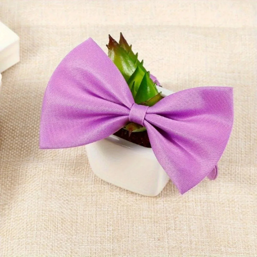 50 Pcs Dog Bow Ties Bulk Christmas Adjustable Pet Neckties