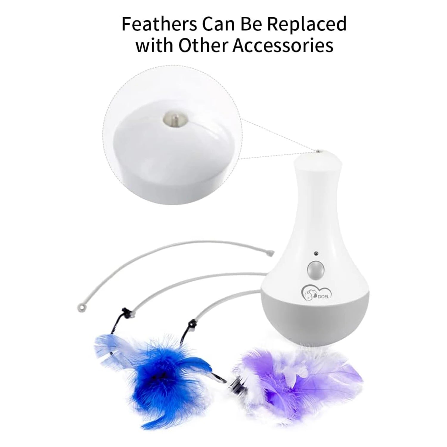 Cat Interactive Feather Toy Teaser For Indoor Play And Fun