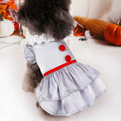 Halloween Pet Costume Joker Dress Apparel For Dog Clothes Costumes